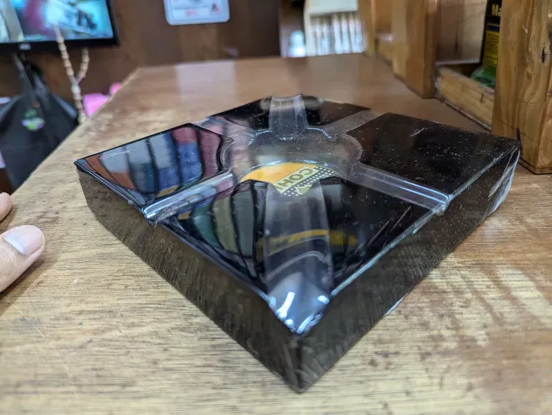 4 Cigars Square Wooden Ashtray