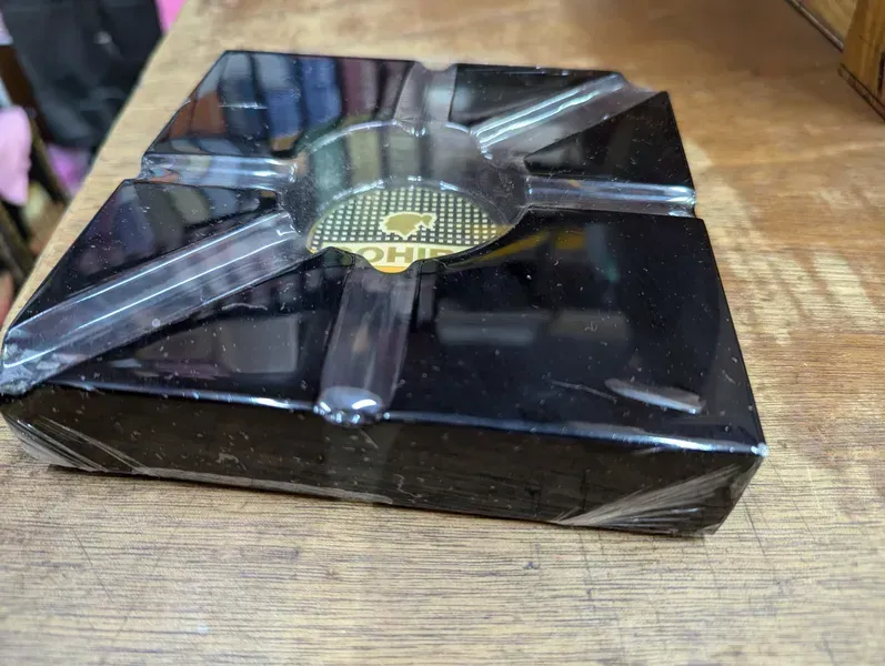 4 Cigars Square Wooden Ashtray